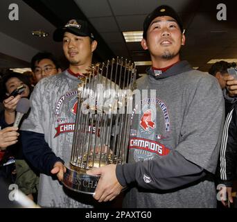 Daisuke Matsuzaka & Hideki Okahima 2007 World Series Photo