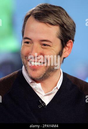 Actor Matthew Broderick appears on the NBC "Today" television program