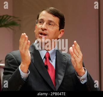 Louisiana gubernatorial candidate John Georges, with his children Zana,  Liza and Nike, and his wife Dathel Georges, makes his concession speech,  New Orleans, Saturday, Oct. 20, 2007. Jindal won the Louisiana governor's