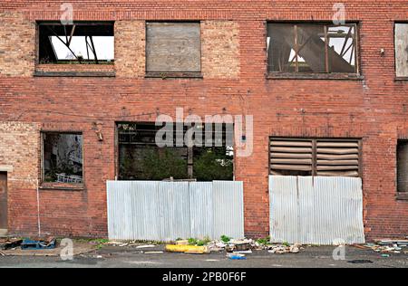 Loading bay to Warehouse in Liverpool Dockland Stock Photo