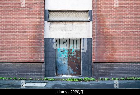 Loading bay to Warehouse in Liverpool Dockland Stock Photo