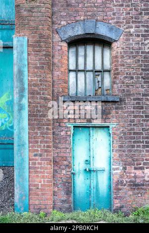 Loading bay to Warehouse in Liverpool Dockland Stock Photo