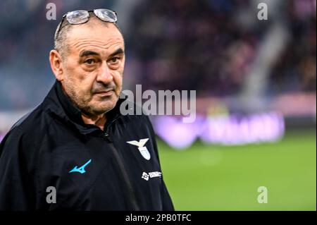 Renato Dall' Ara stadium, Bologna, Italy, March 11, 2023, alla  during  Bologna FC vs SS Lazio - italian soccer Serie A match Stock Photo