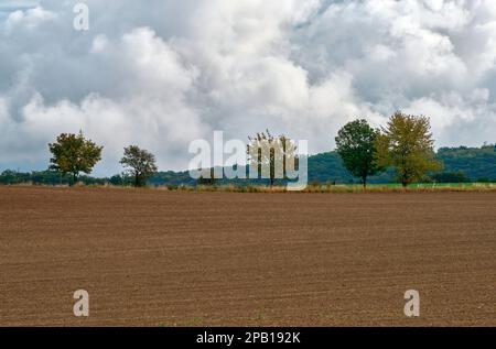 Autumn landscape in Czech countryside Stock Photo