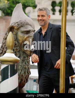 Actor George Clooney arrives for the photocall of the film