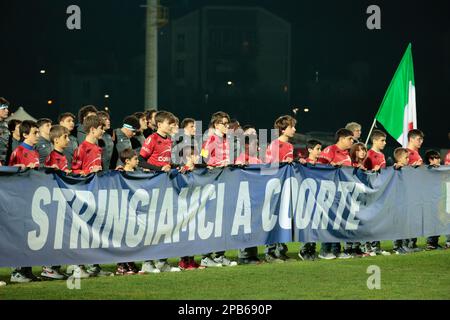 Monigo stadium, Treviso, Italy, March 10, 2023, ITALY  during  U20 - Italy vs Wales - Rugby Six Nations match Stock Photo