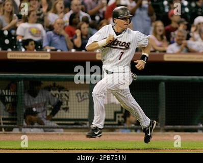 Houston Astros' Craig Biggio in a baseball game against the Colorado  Rockies Thursday, June 28, 2007 in Houston. Biggio got his 3,000th career  hit in the game. (AP Photo/Pat Sullivan Stock Photo 