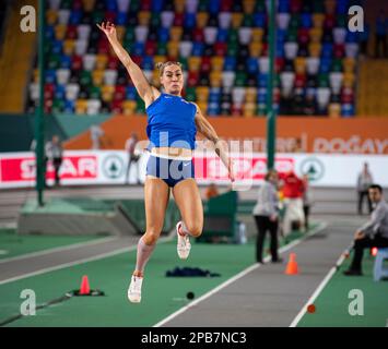 Holly Mills in the Long Jump at the Müller UK Athletics Championships