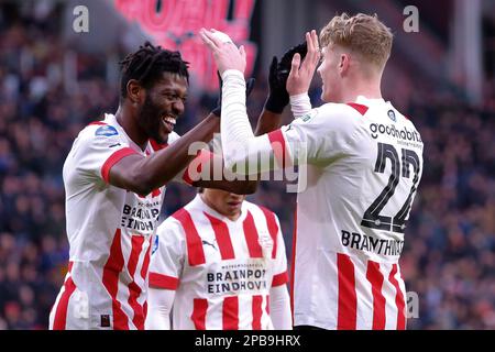 12-03-2023: Sport: PSV v Cambuur  EINDHOVEN, NETHERLANDS - MARCH 12: Jarrad Branthwaite (PSV Eindhoven) during the match Eredivisie PSV Eindhoven and Stock Photo