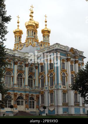 Chapel, Catherine Palace, Tsarskoye Selo (Tsar's Village), Pushkin, Pushkinsky District, Saint Petersburg, Russia, UNESCO World Heritage Site Stock Photo