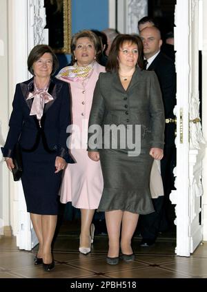Russia's from left to right, Maria Efimenko, Yulia Sorokovskaya, Yulia ...