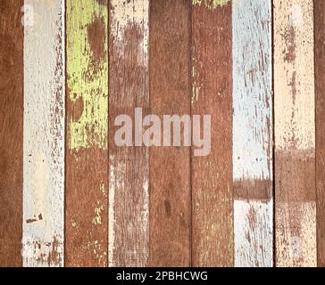Worn out painted hard wood, background concept. Grainy texture, copy space. Stock Photo