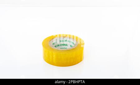 Packing tape isolated on white background with copy space Stock Photo