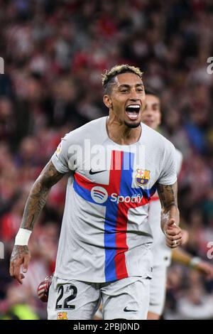 Madrid, Bilbao, Spain, Spain. 12th Mar, 2023. BILBAO, SPAIN - MARCH 12: The La Liga match between FC Barcelona and Athletic Club at San Mamés Barria Stadium on March 12, 2023 in Madrid, Spain. (Credit Image: © Sara Arib/PX Imagens via ZUMA Press Wire) EDITORIAL USAGE ONLY! Not for Commercial USAGE! Stock Photo