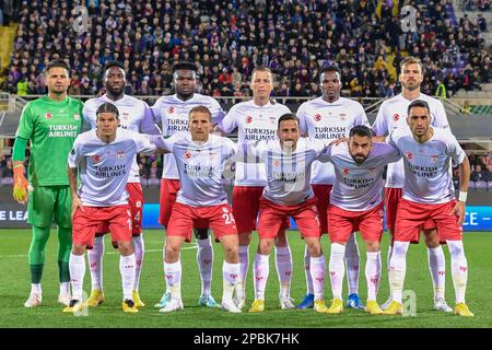 Artemio Franchi stadium, Florence, Italy, March 09, 2023, ACF Fiorentina  team line-up during CF Fiorentina vs Sivasspor - UEFA Conference League foo  Stock Photo - Alamy