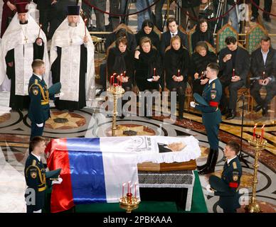 Daughters of Russian President Boris Yeltsin Yelena left and Tatiana ...