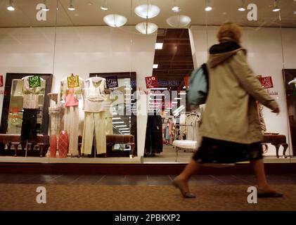 March 17, 2020: Neiman Marcus Last Call retail stores at the outdoor mall  Cabazon Outlets are open but largely empty due to Covid-19 Corona virus in  Cabazon, California (Photo by John Green/CSM/Sipa