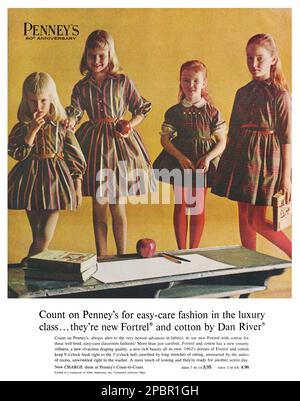 1962 U.S. advertisement for Penney s children s clothing in Fortrel and cotton by Dan River Stock Photo Alamy