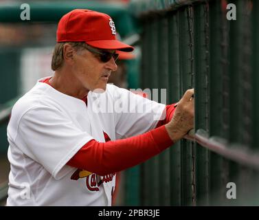 St. Louis Cardinals manager Tony La Russa watches a spring training  baseball game against the Florida Marlins Thursday, March 22, 2007, in  Jupiter, Fla. La Russa was arrested earlier this morning in
