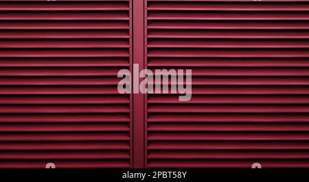 Garage door stripped texture. metal background. wallpaper Stock Photo