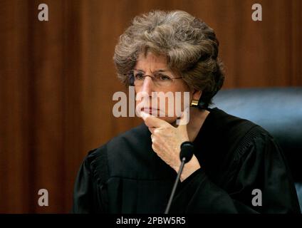 California Supreme Court Justice Carol A. Corrigan listens to