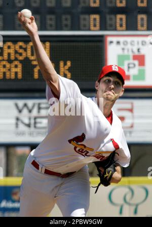 July 27, 2022, Toronto, ON, Canada: St. Louis Cardinals zstarting pitcher Adam  Wainwright throws to a Toronto Blue Jays batter in the first inning of  interleague MLB baseball action in Toronto, Wednesday