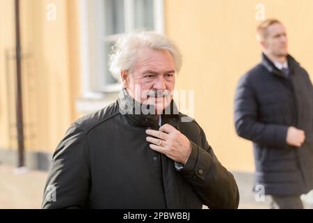 RIGA, LATVIA. 13th March 2023. His Royal Highness the Grand Duke of Luxembourg arrival at Riga Castle Stock Photo