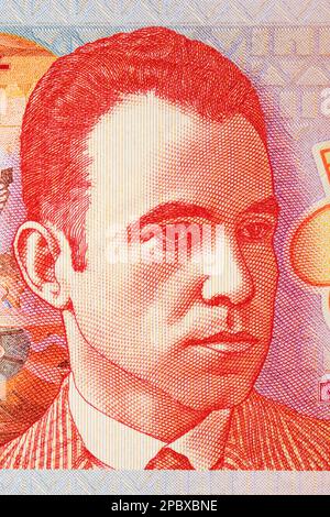 Ludovit Fulla a portrait from Slovak money - koruna Stock Photo