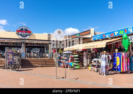 Resort centre, Avenue Ntra. Sra. del Carmen, Corralejo, Fuerteventura, Canary Islands, Kingdom of Spain Stock Photo