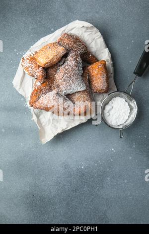 Mandazi is a slightly sweet East African Street Food Stock Photo