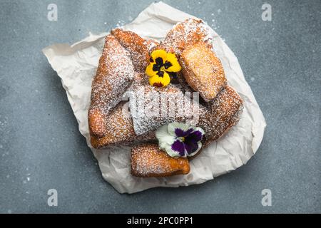 Mandazi is a slightly sweet East African Street Food Stock Photo