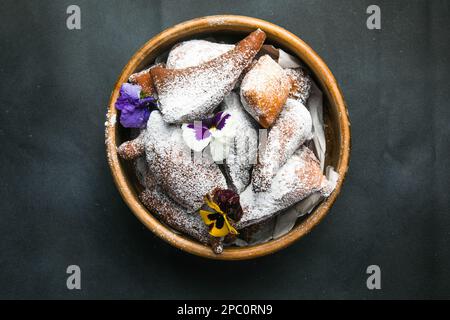 Mandazi is a slightly sweet East African Street Food Stock Photo