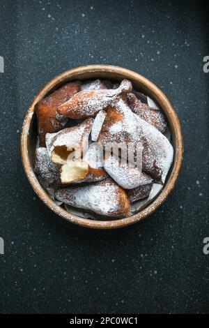 Mandazi is a slightly sweet East African Street Food Stock Photo