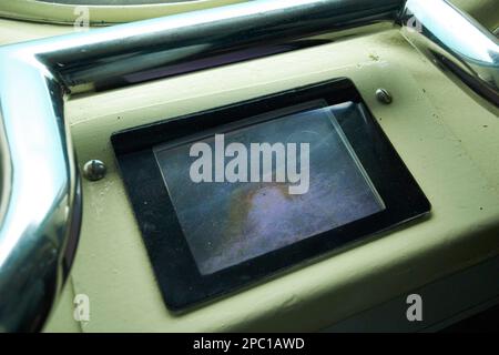 external camera monitor aboard the submarine safaris submarine out of puerto calero Lanzarote, Canary Islands, Spain Stock Photo