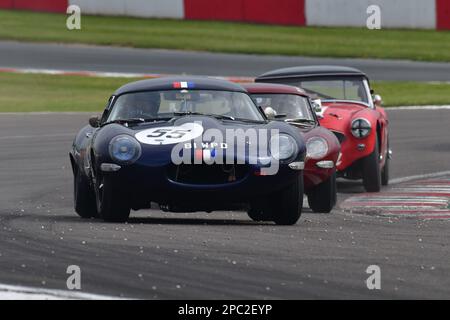 Martin Melling, Mark Burton, Jason Minshaw, Jaguar E-Type Low Drag, RAC Pall Mall Cup for pre '66 GT and Touring Cars pre'63 GTs and pre '60 Sports Ca Stock Photo