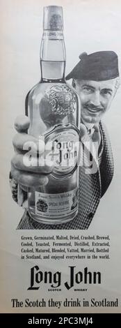 Long John Scotch advert in Life magazine June 15, 1964 Stock Photo