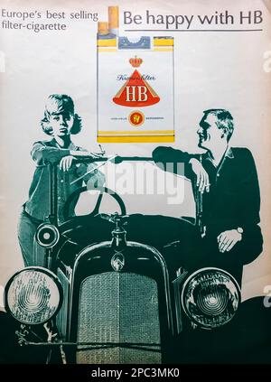 HB cigarettes advert in Life magazine June 15, 1964 Stock Photo