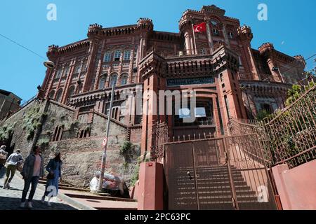 Balat, Istanbul, Turkey - May 20, 2022. Historical Fener Rum Highschool Phanar Greek Orthodox College in Fener Balat district in Istanbul, Turkey Stock Photo