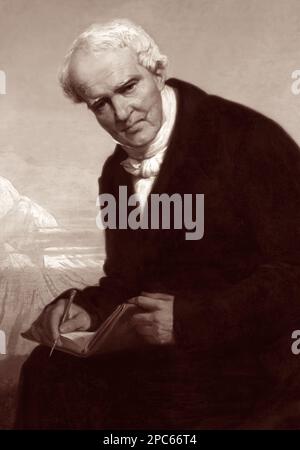 Alexander von Humboldt (1769-1859), influential German naturalist and explorer, was a significant contributor to the scientific fields of physical geography and biogeography in the early to mid 1800s. Stock Photo