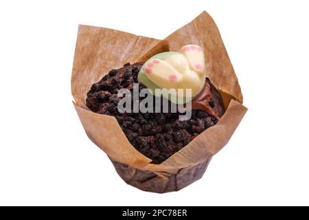 Bunny Bum muffin fresh from M&S in-store bakery isolated on white background Stock Photo