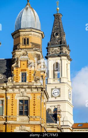 Historical city centre of Zittau Stock Photo
