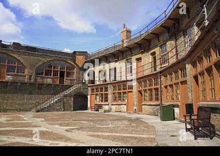 Barrack block of coastal fort, Landguard Fort, Landguard Peninsula, Felixstowe, Suffolk, England, United Kingdom Stock Photo