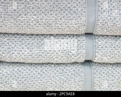Stack of Folded Towels Stock Photo