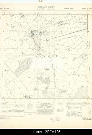 Vintage Ordnance Survey OS map sheet TR16 Whitstable Herne Bay 1960 old ...