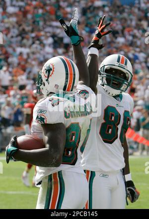 Sep 09, 2007 - Landover, MD, USA - Dolphins WR #84 CHRIS CHAMBERS