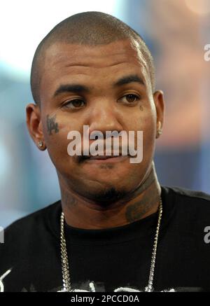 Rapper The Game, real name Jayceon Terrell Taylor, celebrates the launch of his new album 'The R ...