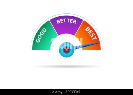 Best Better and Good comparative concept Stock Photo - Alamy