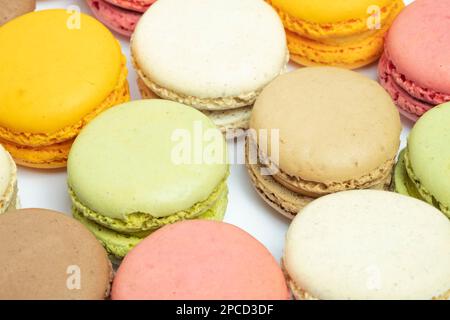 Multi-coloured Macarons Stock Photo