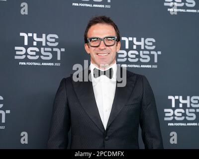 Paris, France. 27th Feb, 2023. Alessandro Del Piero (former Juventus and Italy football player) on the green carpet at arrival during the The Best FIFA Football Awards 2022 at Salle Pleyel in Paris, France. (Foto: Daniela Porcelli/Sports Press Photo/C - ONE HOUR DEADLINE - ONLY ACTIVATE FTP IF IMAGES LESS THAN ONE HOUR OLD - Alamy) Credit: SPP Sport Press Photo. /Alamy Live News Stock Photo