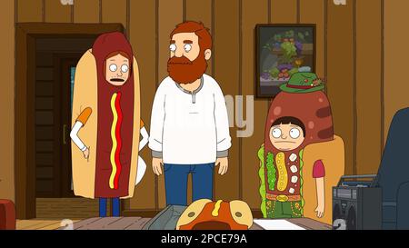 THE GREAT NORTH, center: Beef Tobin (voice: Nick Offerman), 2nd from ...